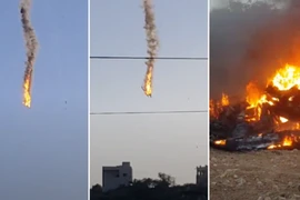 Hai UAV Mỹ đâm vào nhau, bốc cháy dữ dội ở Syria