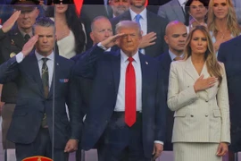 Những hình ảnh ấn tượng về lễ duyệt binh ở Thủ đô Washington D.C, Mỹ