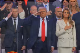 Những hình ảnh ấn tượng về lễ duyệt binh ở Thủ đô Washington D.C, Mỹ