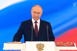Ông Vladimir Putin tuyên thệ nhậm chức Tổng thống Nga nhiệm kỳ 5