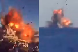 Tàu hàng bốc cháy trên Vịnh Aden, nghi bị tấn công tên lửa