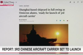 Trung Quốc có thể sớm hạ thủy tàu sân bay thứ 3