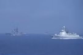 Nga - Trung Quốc tập trận hải quân chung gần Nhật Bản