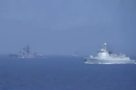 Nga - Trung Quốc tập trận hải quân chung gần Nhật Bản