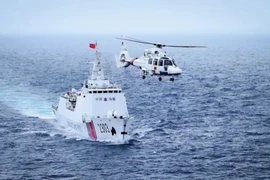 Tàu hải cảnh Trung Quốc về nước sau cuộc tập trận chung với Nga