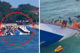 Giây phút hoảng loạn khi phà chở 89 hành khách bị lật úp ngoài khơi Bali