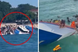 Giây phút hoảng loạn khi phà chở 89 hành khách bị lật úp ngoài khơi Bali