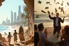 Tổng thống Mỹ Donald Trump đăng tải đoạn video ý tưởng về tái thiết Dải Gaza