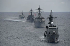 Mỹ, Nhật Bản, Philippines và Canada lần đầu tập trận chung ở Biển Đông