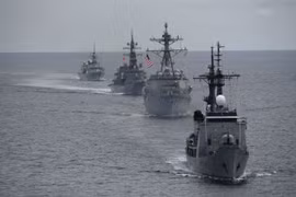 Mỹ, Nhật Bản, Philippines và Canada lần đầu tập trận chung ở Biển Đông