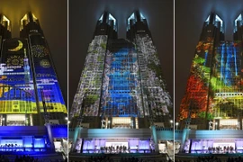 Mãn nhãn với màn trình diễn ánh sáng ở Tokyo