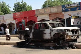 Hiện trường vụ đánh bom hôm 4-11 ở Damaturu