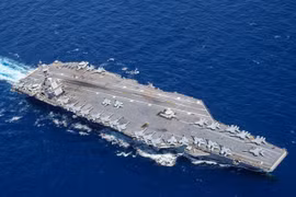 Tàu sân bay USS Gerald R. Ford của Mỹ rời Địa Trung Hải trở về căn cứ