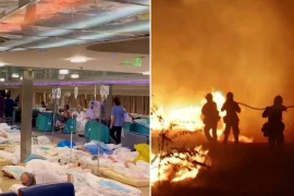 Hy Lạp: Bệnh viện phải sơ tán bệnh nhân do cháy rừng