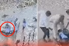 Quay đầu bất cẩn, người đi xe máy bị ô tô tông văng lên không trung