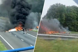 Hà Lan: Máy bay rơi xuống đường cao tốc, phi công tử nạn