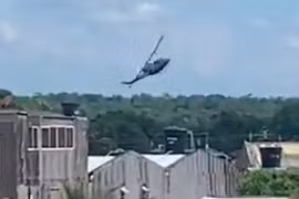 Khoảnh khắc trực thăng quân sự Colombia rơi, không ai sống sót