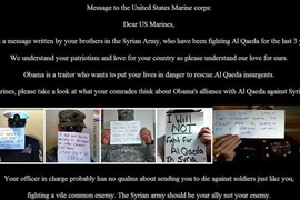 "Quân đội điện tử Syria" tấn công trang mạng Thủy quân lục chiến Mỹ
