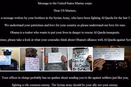 "Quân đội điện tử Syria" tấn công trang mạng Thủy quân lục chiến Mỹ