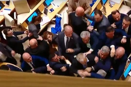 Ẩu đả tại Quốc hội Gruzia về dự luật ảnh hưởng nước ngoài 