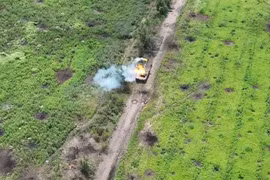 Nga tung video phá hủy xe quân sự Ukraine ở tỉnh Kursk