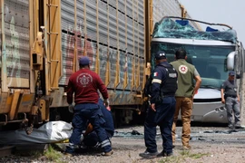 Mexico: Tàu hỏa đâm vào xe buýt chở khách khiến ít nhất 10 người thiệt mạng