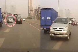 Sợ “sếp” muộn họp, phóng xe ngược chiều đường cao tốc!