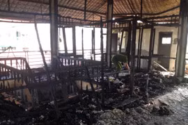Cháy nhà hàng gây thiệt hại hàng trăm triệu đồng