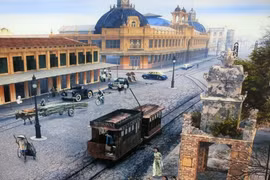 Tàu điện - sống lại những hình ảnh đẹp về Hà Nội