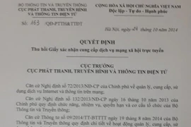 Haivl.com bị phạt nặng, thu hồi giấy xác nhận mạng xã hội