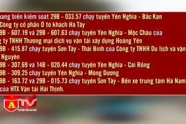 Đình chỉ khai thác 9 xe khách tại bến Yên Nghĩa và Sơn Tây