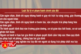Bổ sung hàng loạt trường hợp bị tạm giữ người theo thủ tục hành chính