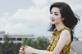 Hoa hậu đền Hùng Giáng My khoe nhan sắc trẻ trung, năng động