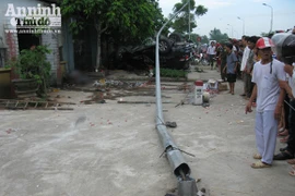 Hình ảnh kinh sợ vụ xe “điên” gây tai nạn ở Phúc Thọ