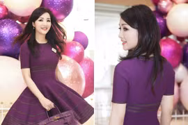 Hoa hậu Giáng My khoe vóc dáng “đồng hồ cát” gợi cảm