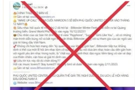 Cảnh giác trò mạo danh, bán vé dự sự kiện Siêu nhạc hội quốc tế mùa thứ 2 - 8Wonder Winter Festival