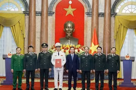 Chủ tịch nước dự Lễ trao Quyết định thăng cấp bậc hàm Thượng tướng cho Thứ trưởng Bộ Công an Nguyễn Duy Ngọc