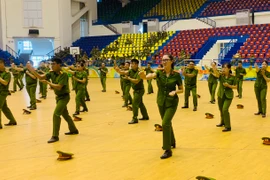 CAQ Ba Đình: Kiểm tra kết quả tập huấn điều lệnh, quân sự, võ thuật năm 2023