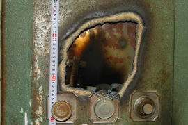 Cận cảnh két sắt bị phá trong trụ sở tập đoàn Thạch Bàn