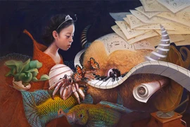 Bước vào “Ký ức xuyên không” của họa sĩ Lê Thanh Bình 