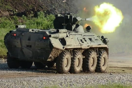 Xe bọc thép chở quân BTR-2 của Nga lắp súng cối 57mm