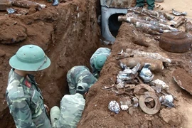 Phát hiện hai hầm đạn pháo trong khu vực dân cư