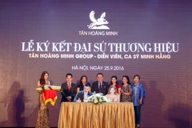 Tập đoàn Tân Hoàng Minh và ca sỹ Minh Hằng ký kết hợp đồng đại sứ thương hiệu