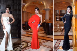 Thí sinh Hoa hậu Đại dương lộng lẫy trong trang phục dạ hội