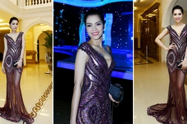 Quách An An diện váy xuyên thấu khoe chân dài miên man