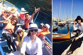 Hoa hậu Ngọc Hân “du hí” đảo quốc Malta