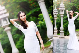 Dương Hiểu Ngọc khoe vóc dáng “đồng hồ cát” quyến rũ