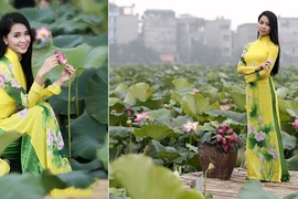 Miss U-League Nguyễn Thảo Anh duyên dáng cùng Quốc hoa