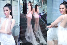 Khánh My diện váy xuyên thấu, khoe vòng 3 gợi cảm
