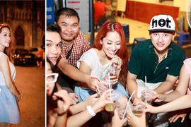 Khánh Thi mộc mạc đi uống trà chanh cùng fan ở Hà Nội